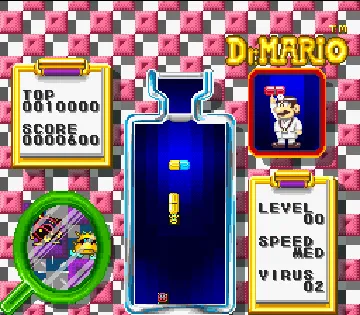 Dr. Mario (Japan) (NP) screen shot game playing